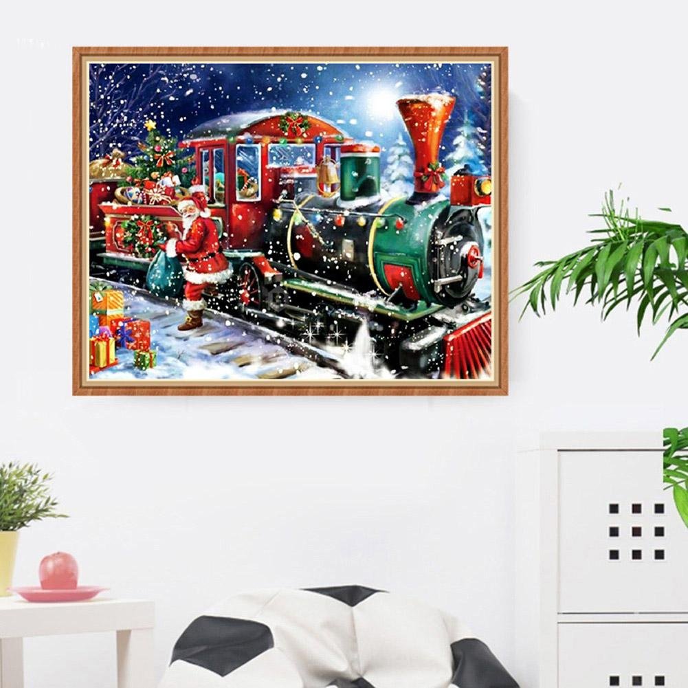 Diamond Painting - Full Round - Christmas Train