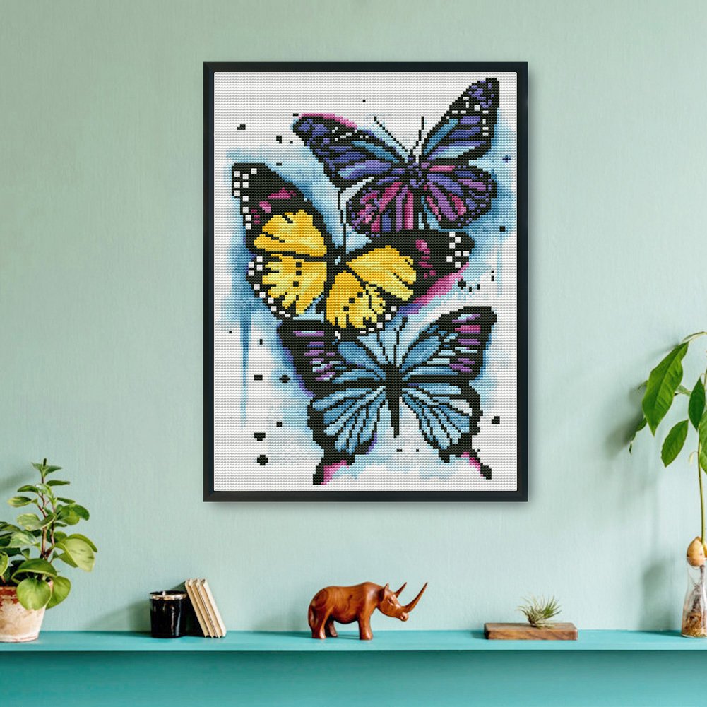 11ct Stamped Cross Stitch - Butterfly (40*30cm)