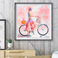 Diamond Painting - Full Round - Riding Bicycle Girl