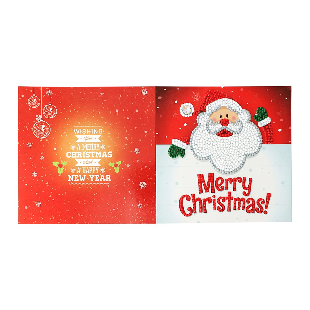 Merry Christmas DIY Diamond Painting Greeting Card