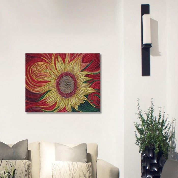 5D DIY Special Shaped Diamond Painting Sunflower Home Decor