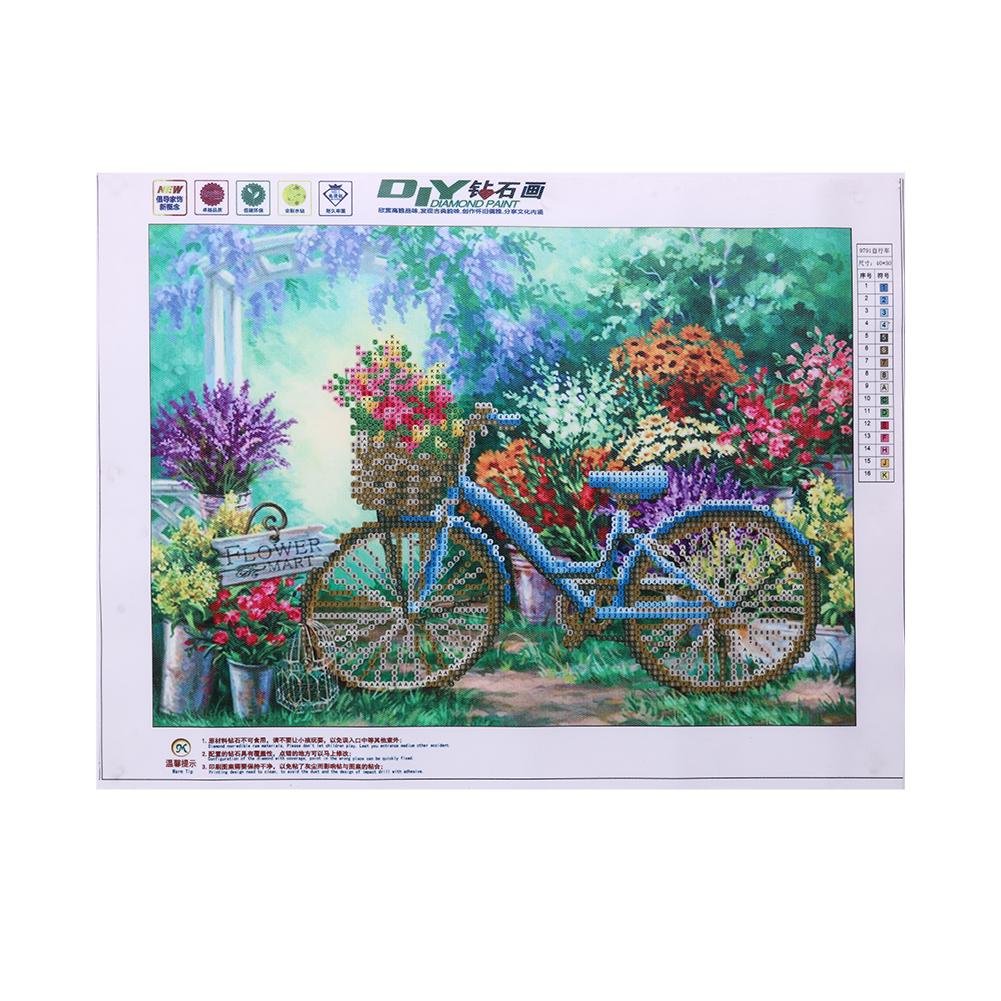 Pintura de diamante - Ronda parcial - Bicicleta de jardín