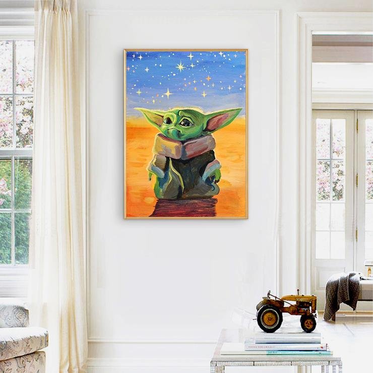 Diamond Painting - Full Round - Yoda