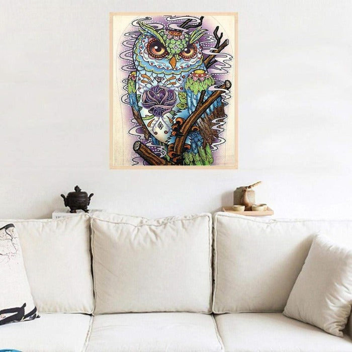 5D DIY DIY 5D Crystal Rhinestone Diamond Painting Kit Owl