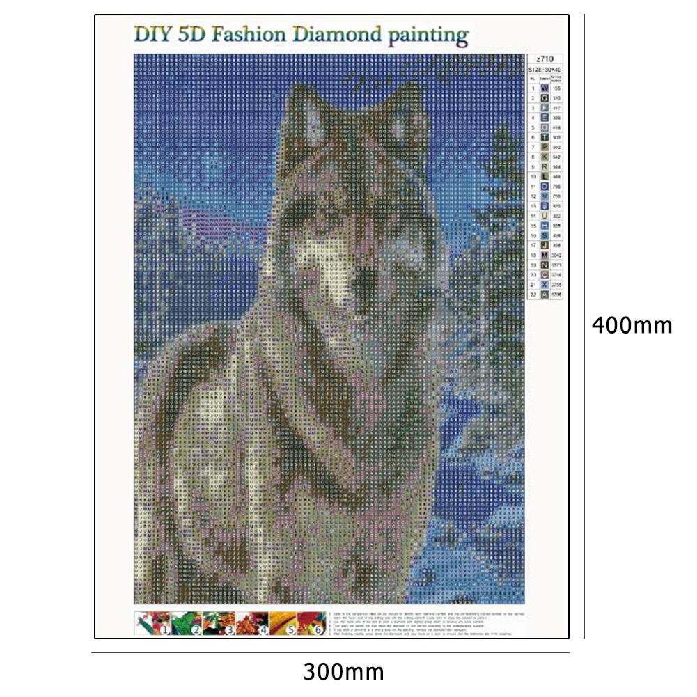Diamond Painting - Full Round - Wolf 1