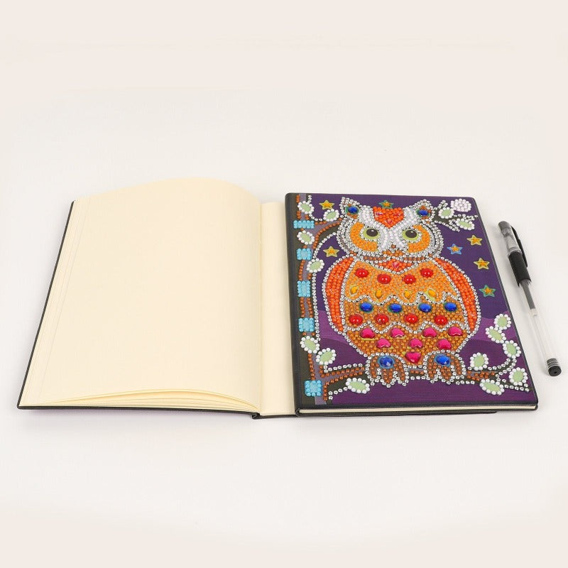 A5 5D Notebook DIY Part Special Shape Rhinestone Diary Book | Bird