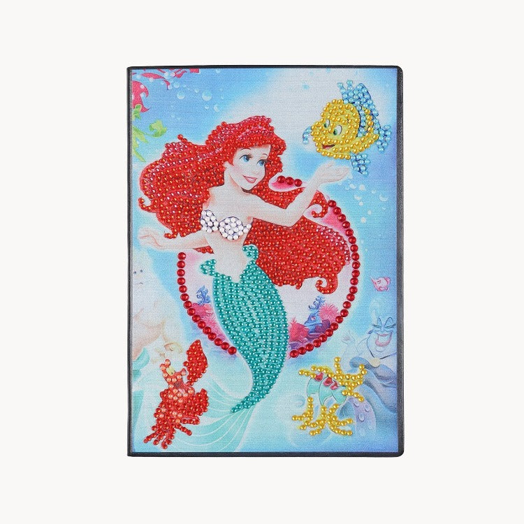 A5 5D Notebook DIY Part Special Shape Rhinestone Diary Book | Mermaid【diamondpaintingsart】
