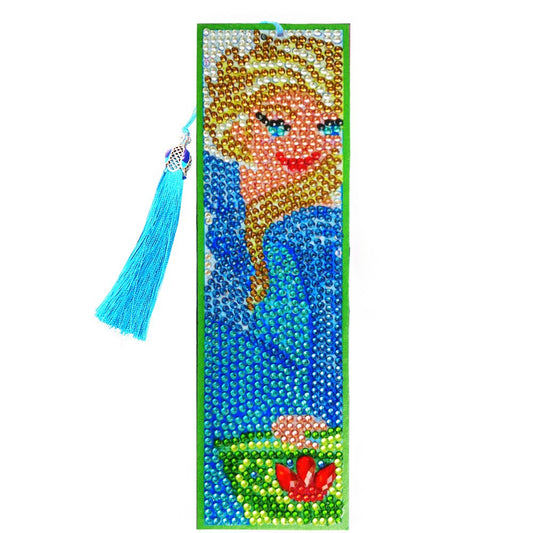 DIY Diamond Painting Bookmark with Tassel Elsa