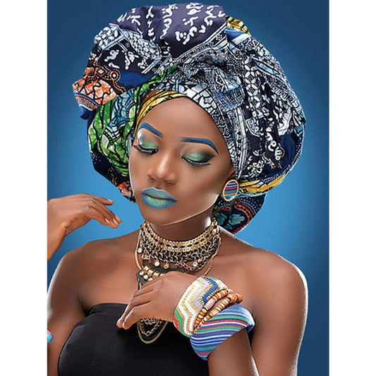 African Beauty Full Round Gem Art Kits