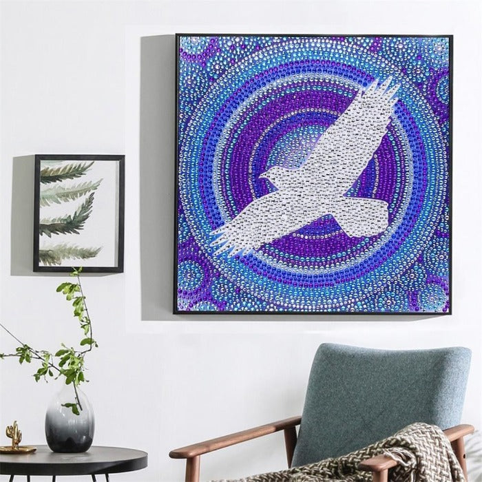 Full Drill Special Shaped Rhinestones Diamond Painting Flying Eagle