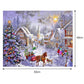 Paint By Number Hand Painted Drawing Wall Art Christmas Tree in Snow