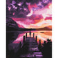 Paint By Number Craft Home Wall Decor Oil Painting Bridge Coast