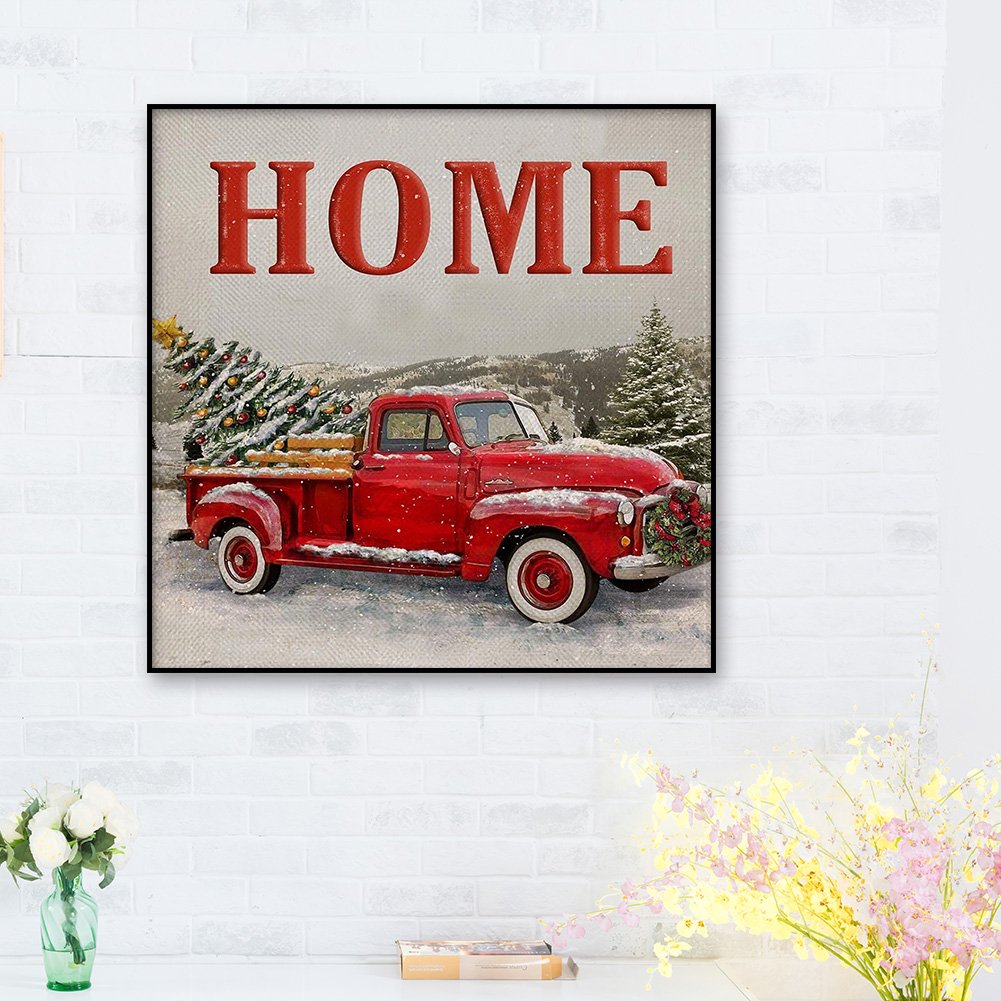 Diamond Painting - Full Round - Red Car A