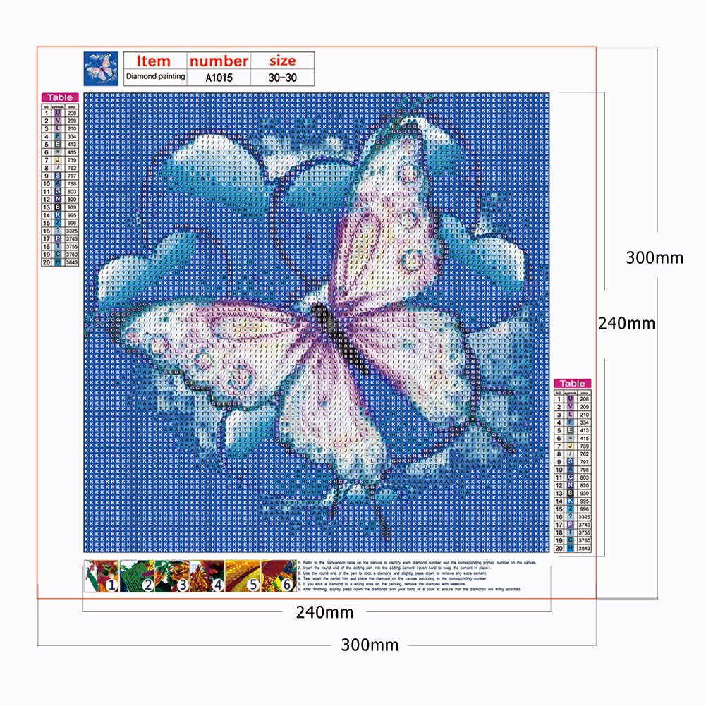 Diamond Painting - Full Round - Butterfly E