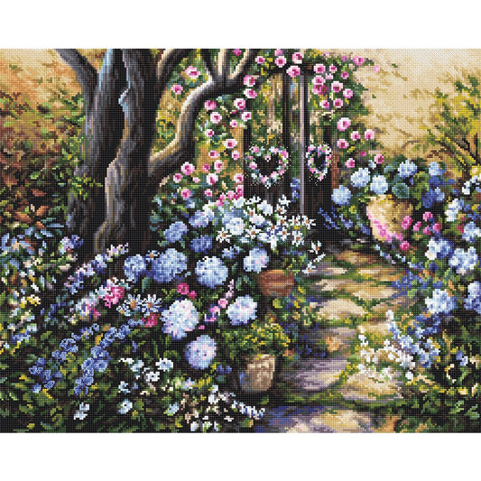 11ct Stamped Cross Stitch Garden Door (50*40cm)