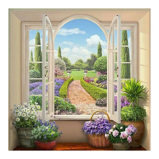 Diamond Painting - Full Round - Garden Scene