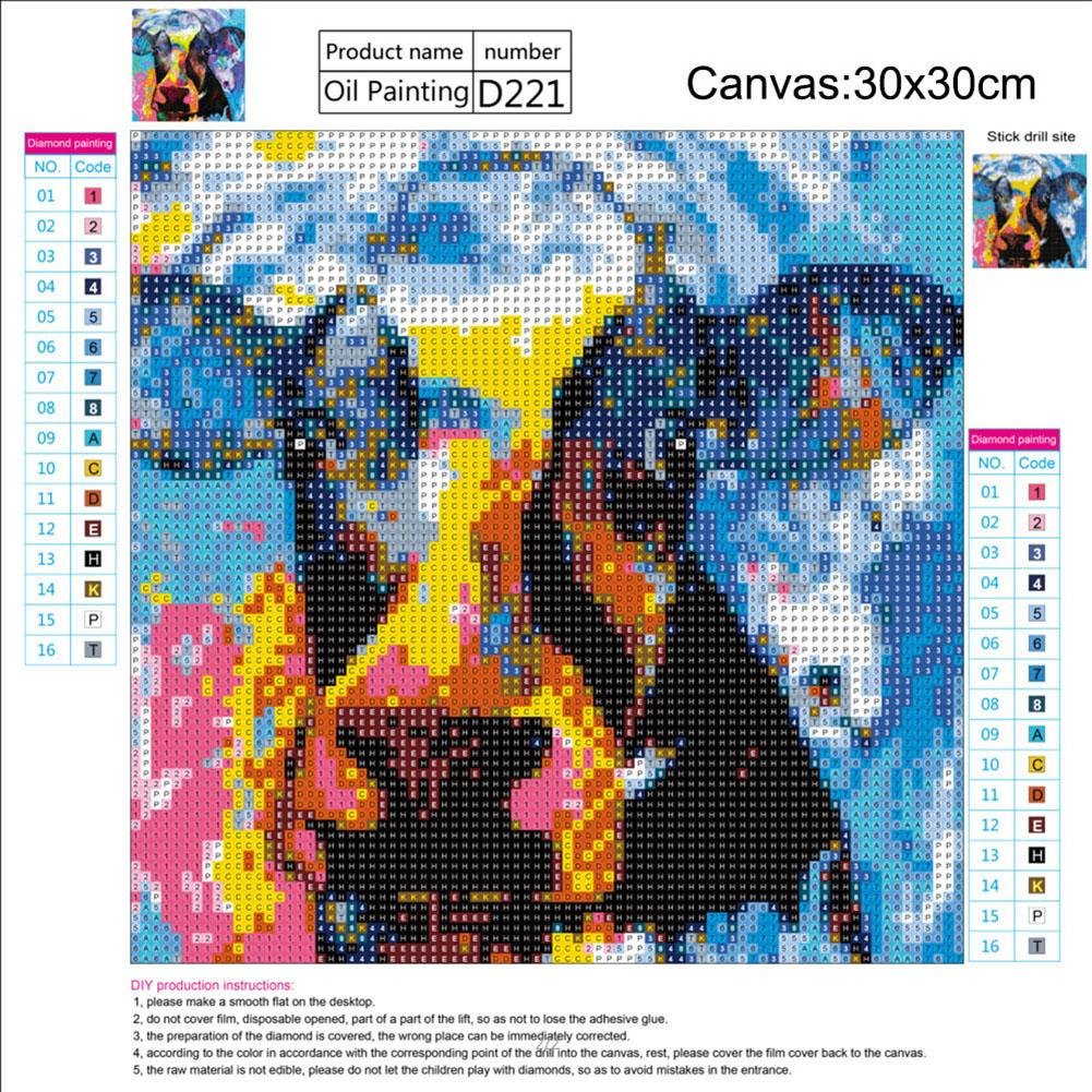 Diamond Painting - Full Round - Colorful Cow