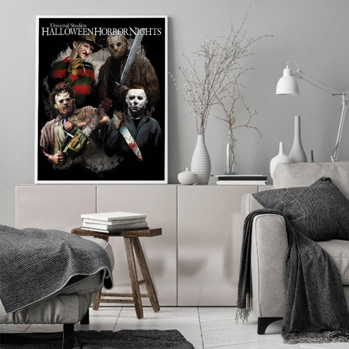 Horror Film Wall Art Posters Picture Craft Kit Gift Home Living Room Decoration