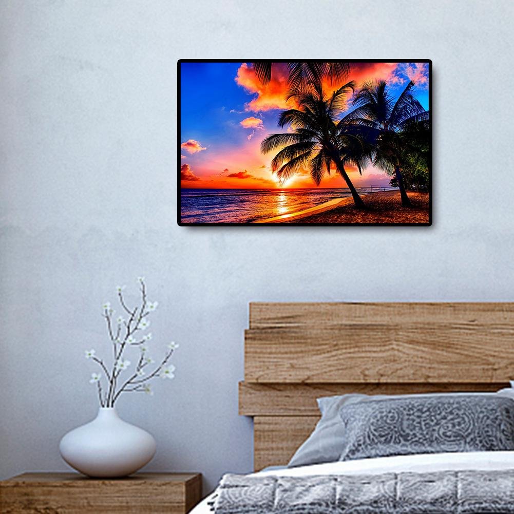 Diamond Painting - Ronda completa - Sunset Beach