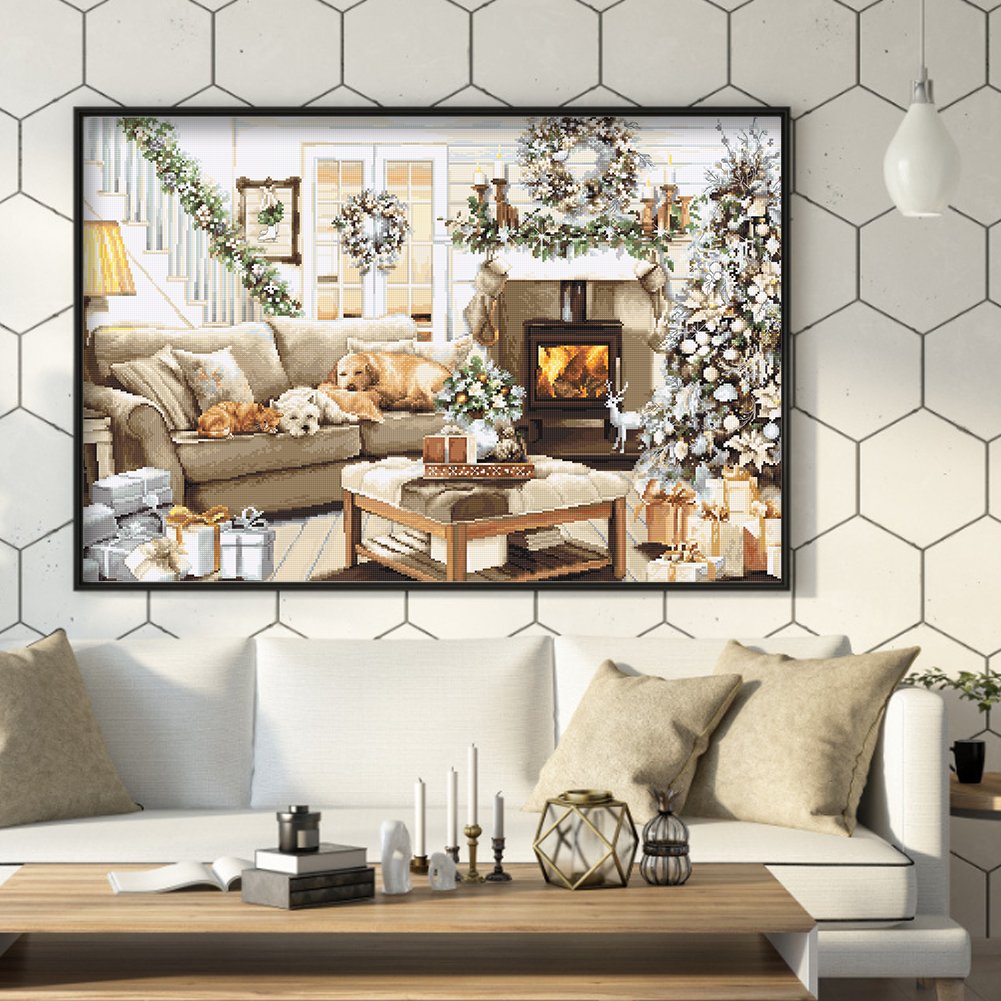 11ct Stamped Cross Stitch - Winter Home (35*50cm)