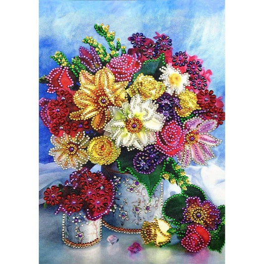 Diamond Painting popular DIY decorations Crystal Rhinestone Splendid Flowers