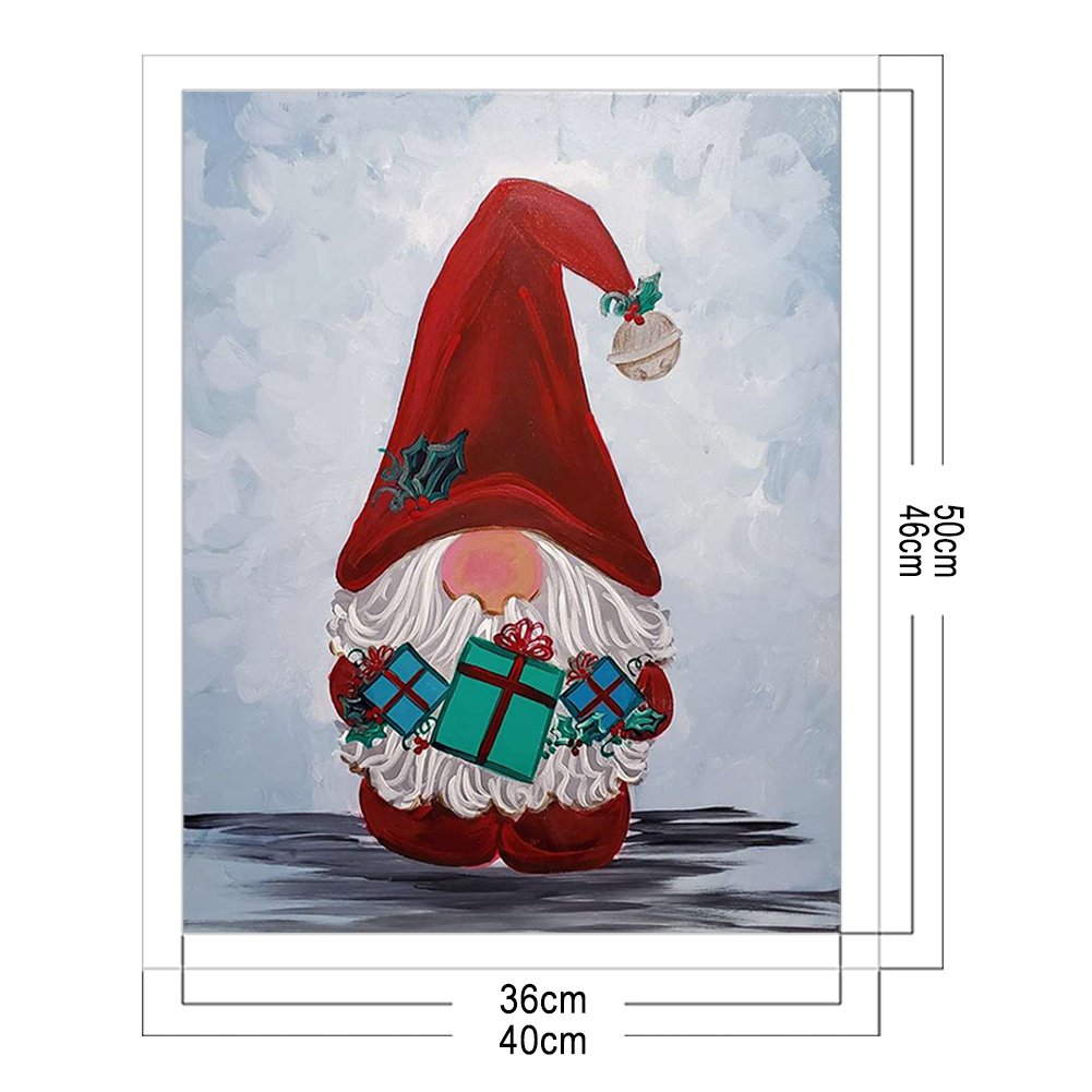 11ct Stamped Cross Stitch - Christmas Gnome( 40*50cm)