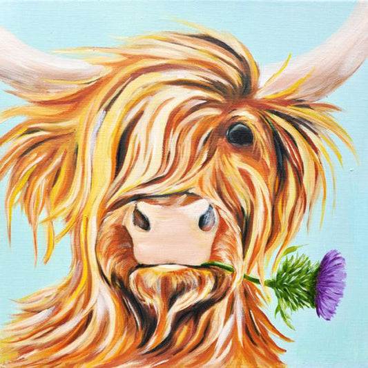 Diamond Painting - Full Round - Cow 2