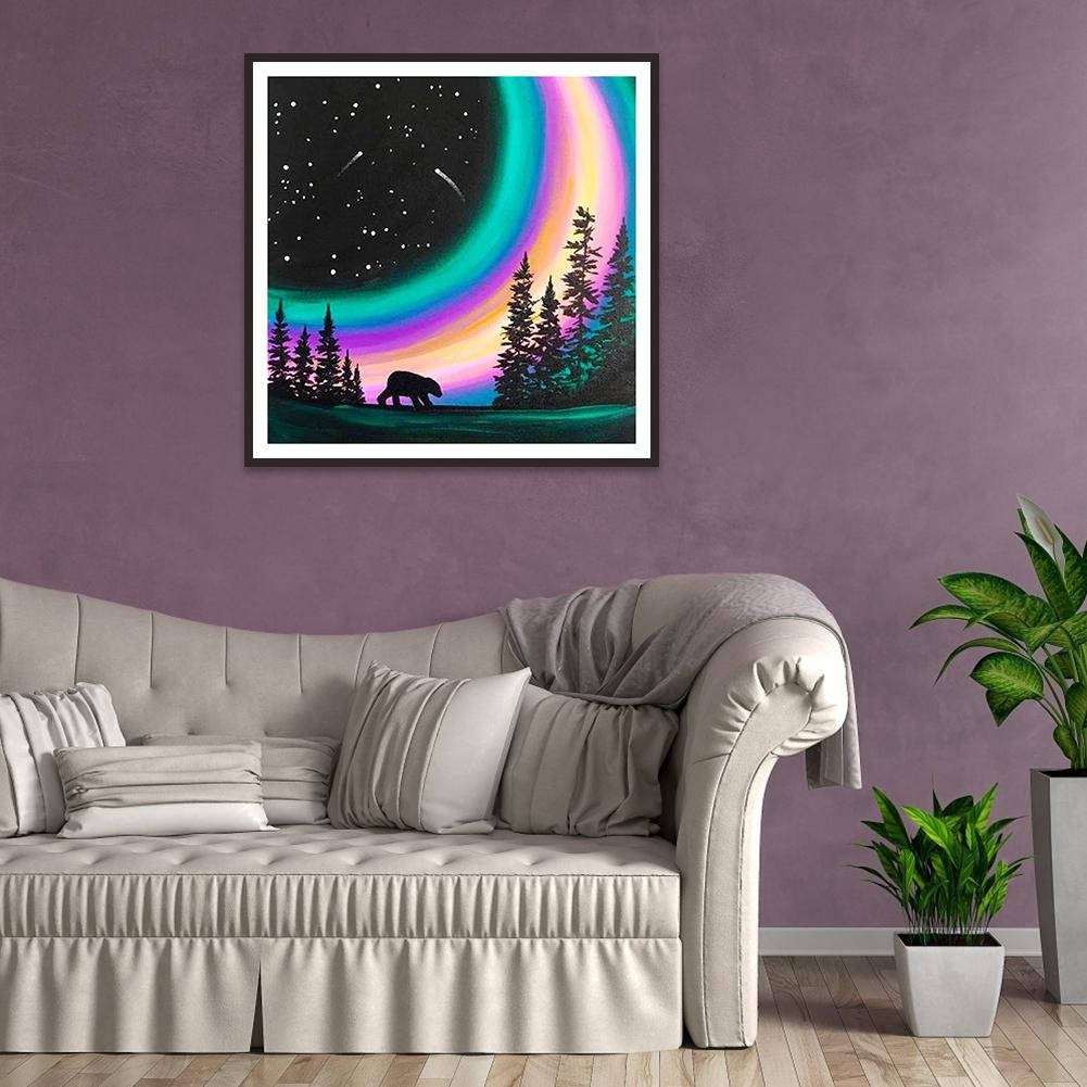 Diamond Painting - Full Round - Rainbow Aurora