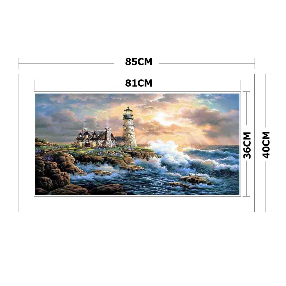 11ct Stamped Cross Stitch - Seaside Castle(40*85cm)