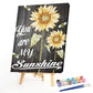 Paint By Number - Oil Painting - Sunflower Saying (40*50cm) B