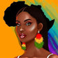 5D DIY Diamond embroidery Kits African Woman With Earrings