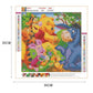 Winnie The Pooh Full Drill Diamond Painting Canvas size