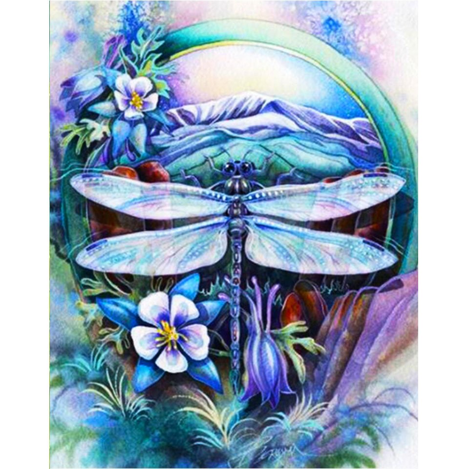 Diamond Paintings Art Full Drill Dragonfly