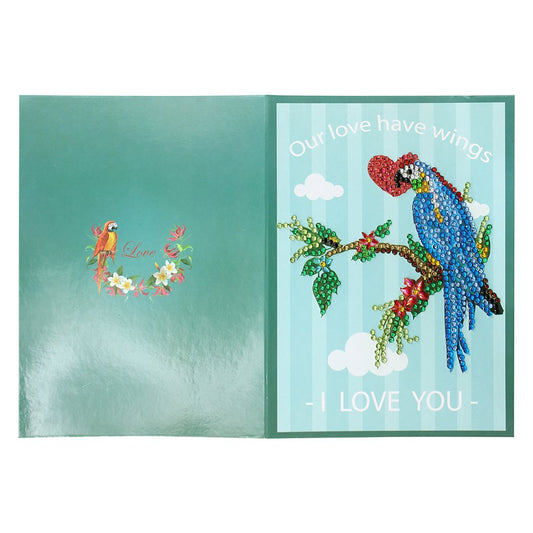 Bird DIY Diamond Painting Greeting Card