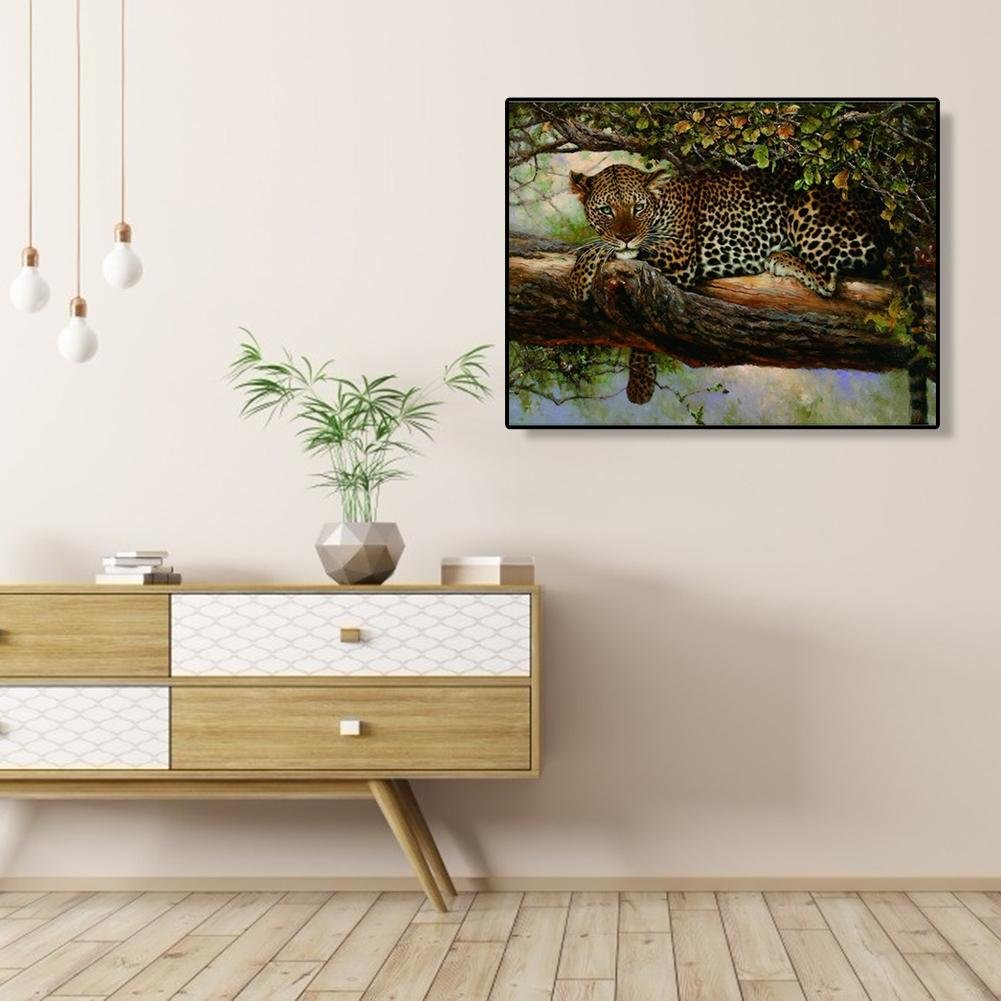 Paint By Number - Oil Painting - Tree Leopard (40*50cm)
