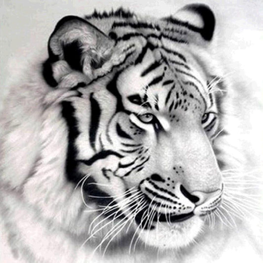Diamond Painting Partial Round Tiger
