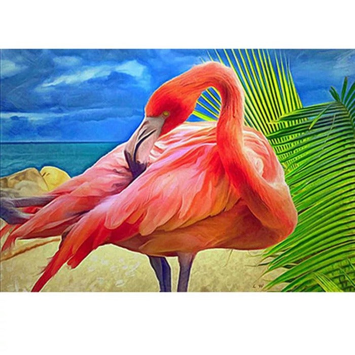 Paint By Number Oil Painting Pink Bird (40*50cm)