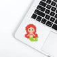 Ariel princess diamond painting sticker on the laptop
