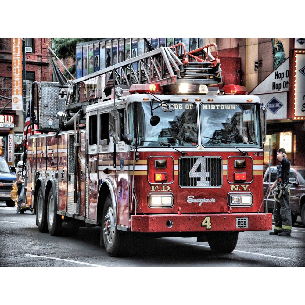 Diamond Paintings Art Full Drill Fire Truck