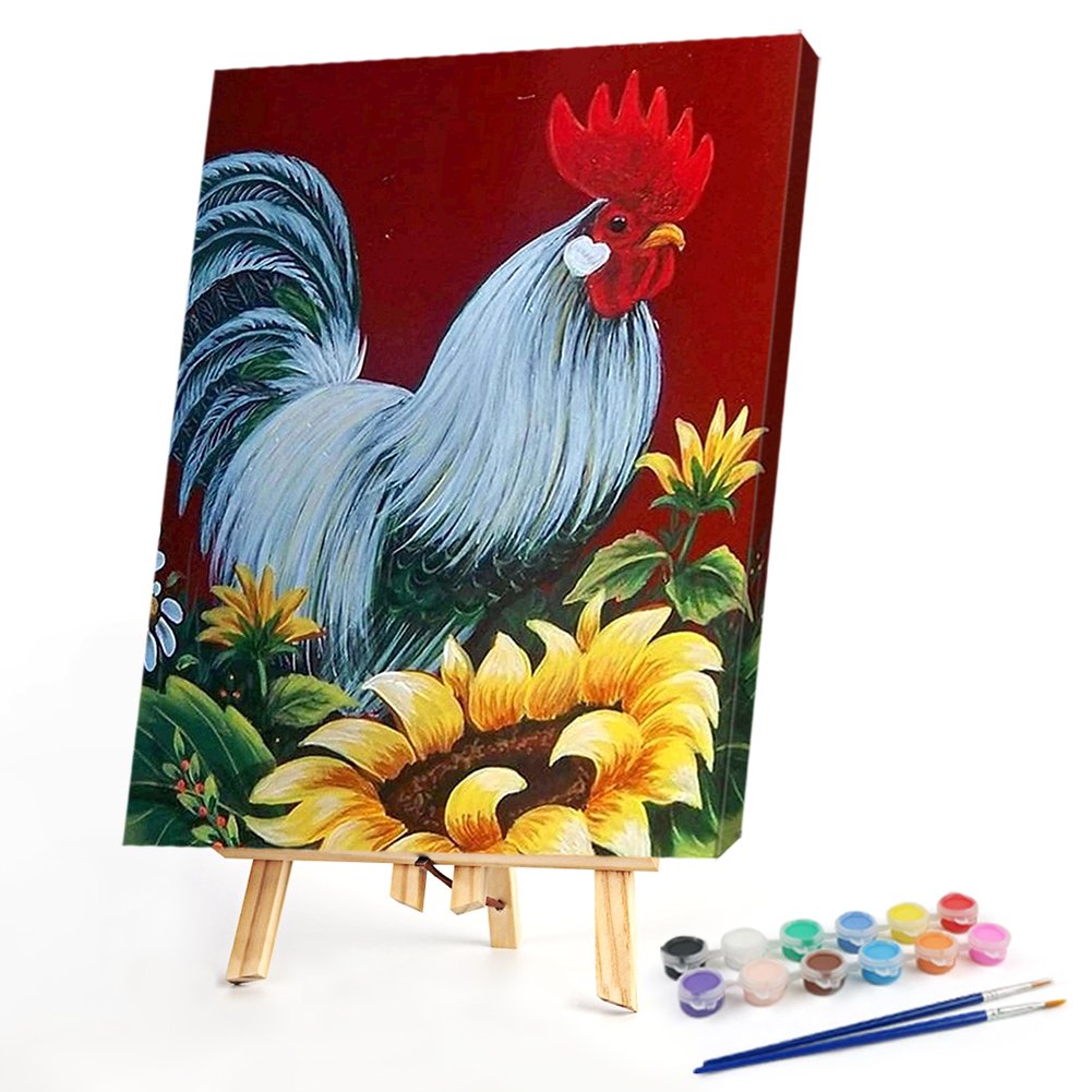 Paint By Number - Oil Painting - Rooster(50*40cm)