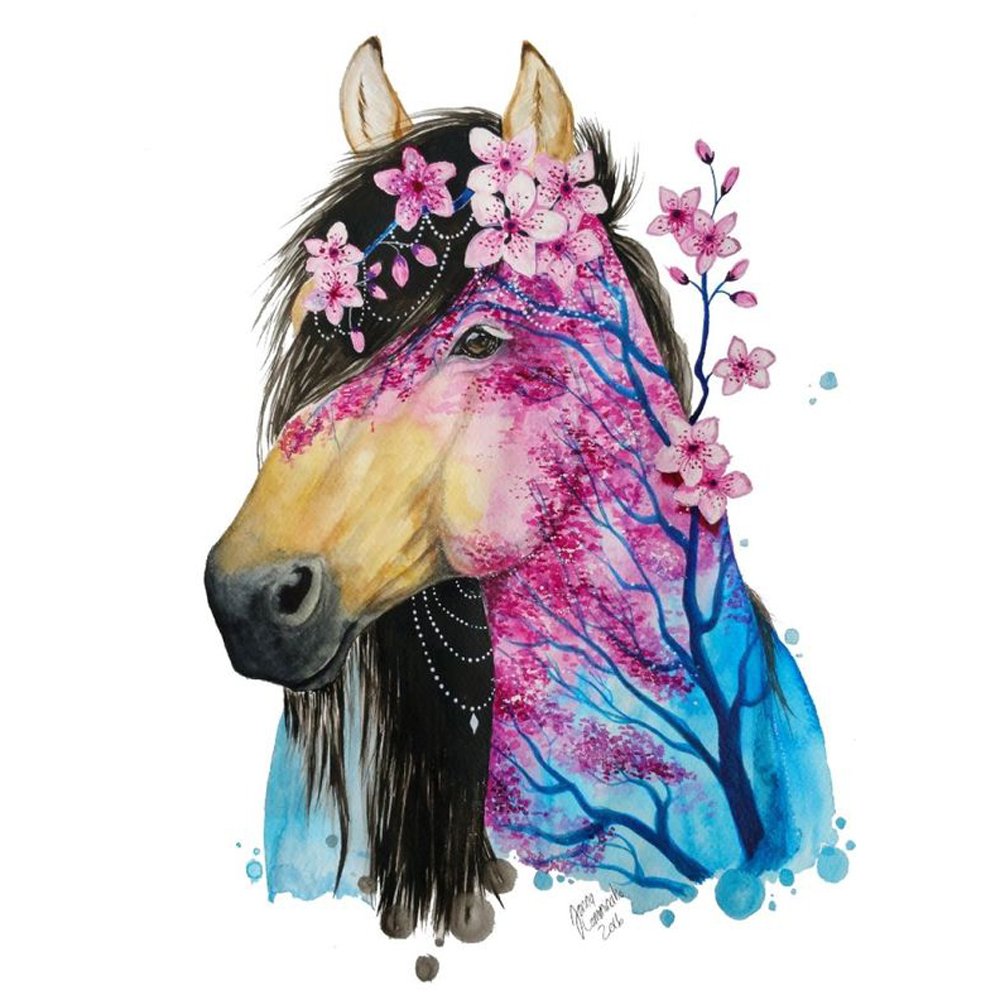 Diamond Painting Art Spring Horse