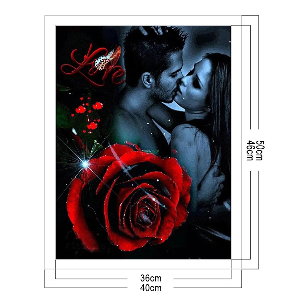 11ct Stamped Cross Stitch - Rose Lover (40*50cm)