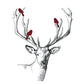14ct Stamped Cross Stitch Deer (47*43cm)