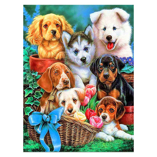 11ct Stamped Cross Stitch Dogs(36*46cm)