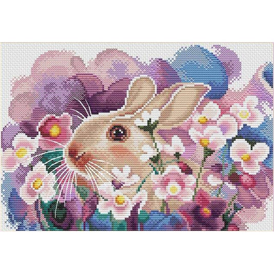 11ct Stamped Cross Stitch Rabbit (50*35cm)