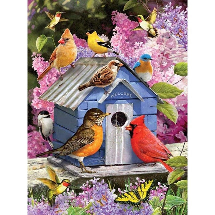 Paint By Number Acrylic Paints Spring Birdhouse (40*50cm)