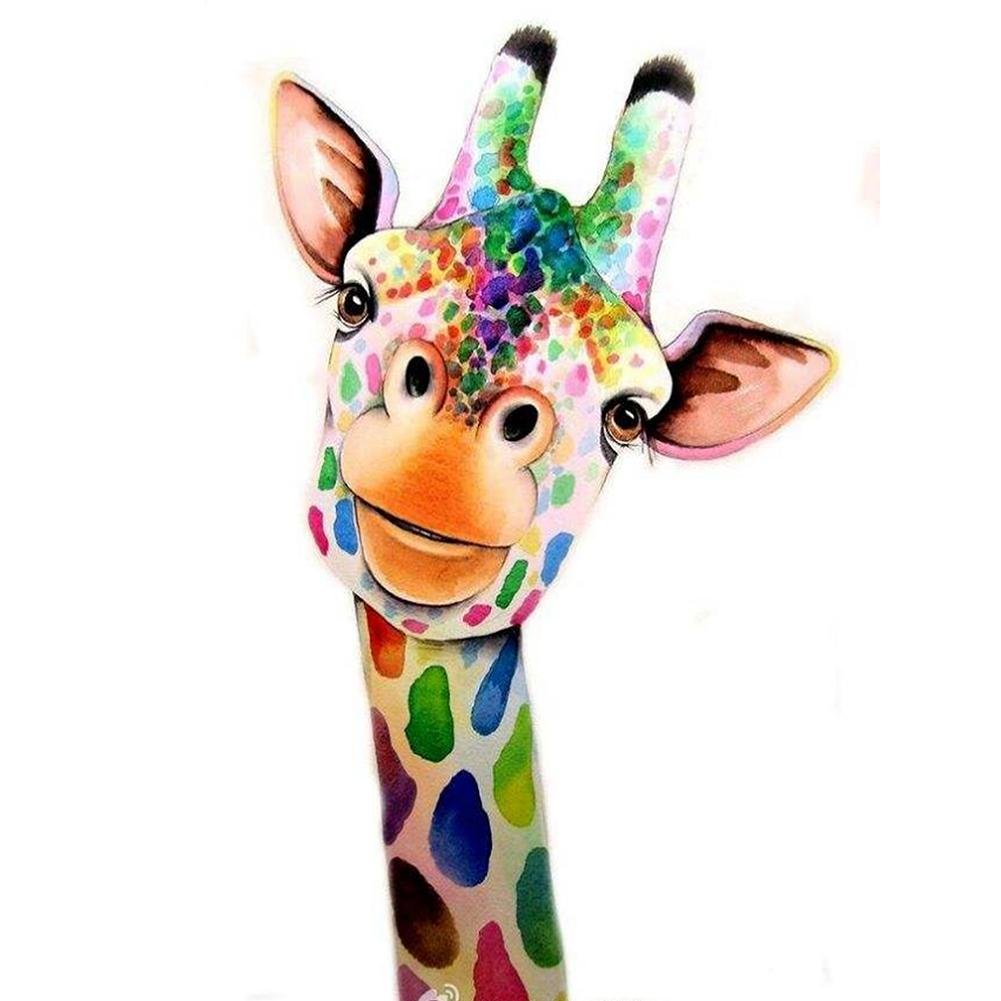 Diamond Painting Partial Round Giraffe