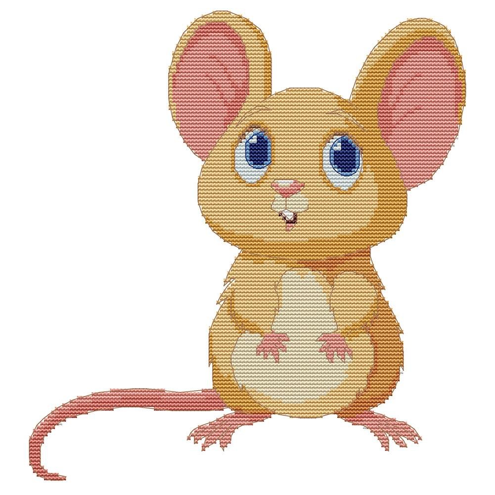 14ct Stamped Cross Stitch Mouse(32*32cm)