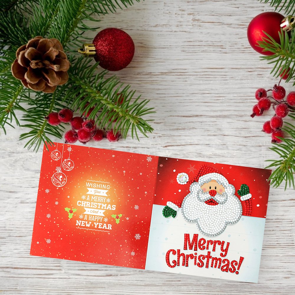 DIY Diamond Painting Greeting Card - Merry Christmas C