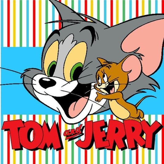 5D DIY Diamond Painting Kit - Full Round - Tom & Jerry